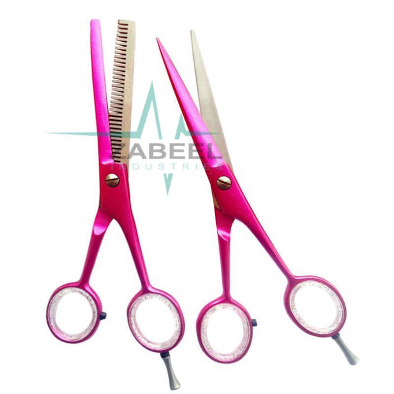 Cutting Set Scissors Dark Pink ZaBeel