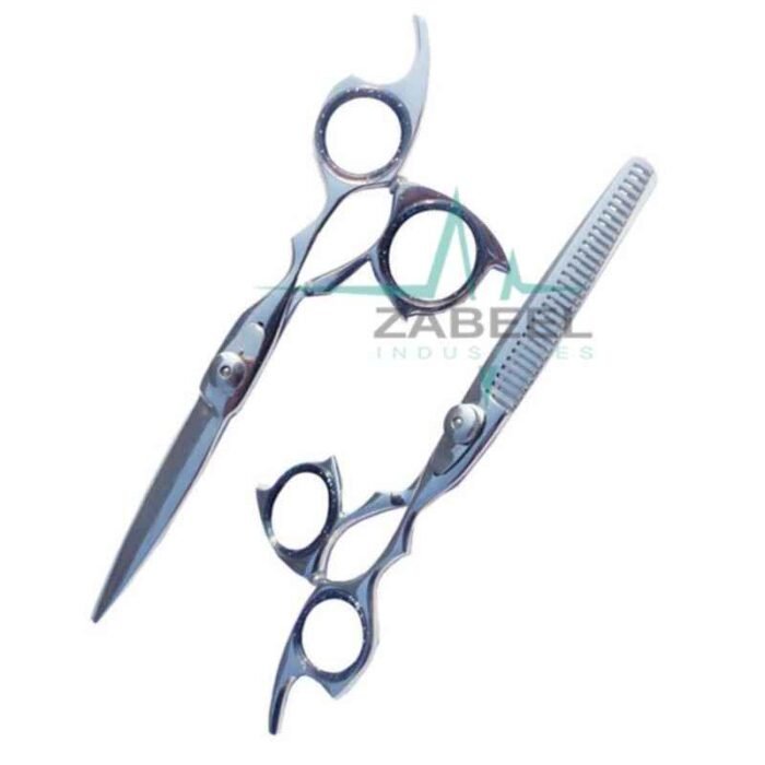 Cutting Set Scissors Gray Color Coating ZaBeel