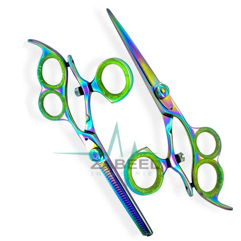 Cutting Set Scissors Multi Color Three Finger ZaBeel