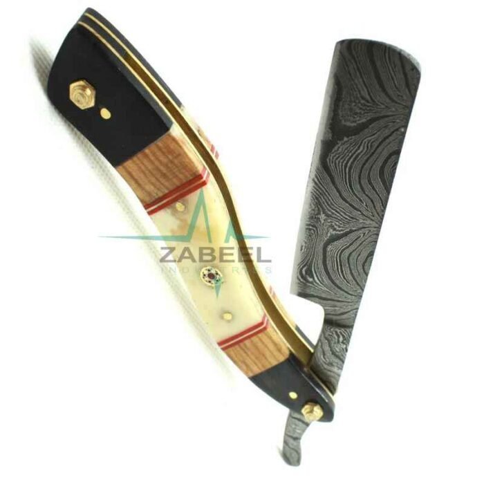 Damascus Steel Straight Razor ZaBeel