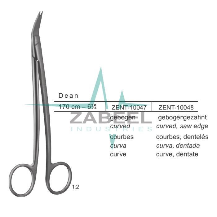 Dean Tonsil Scissors Zabeel