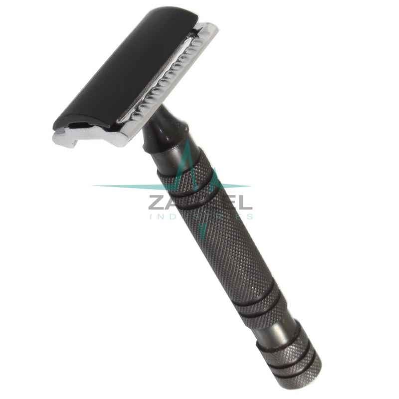 Double Edge Safety Razor for shaving Matte Black ZaBeel