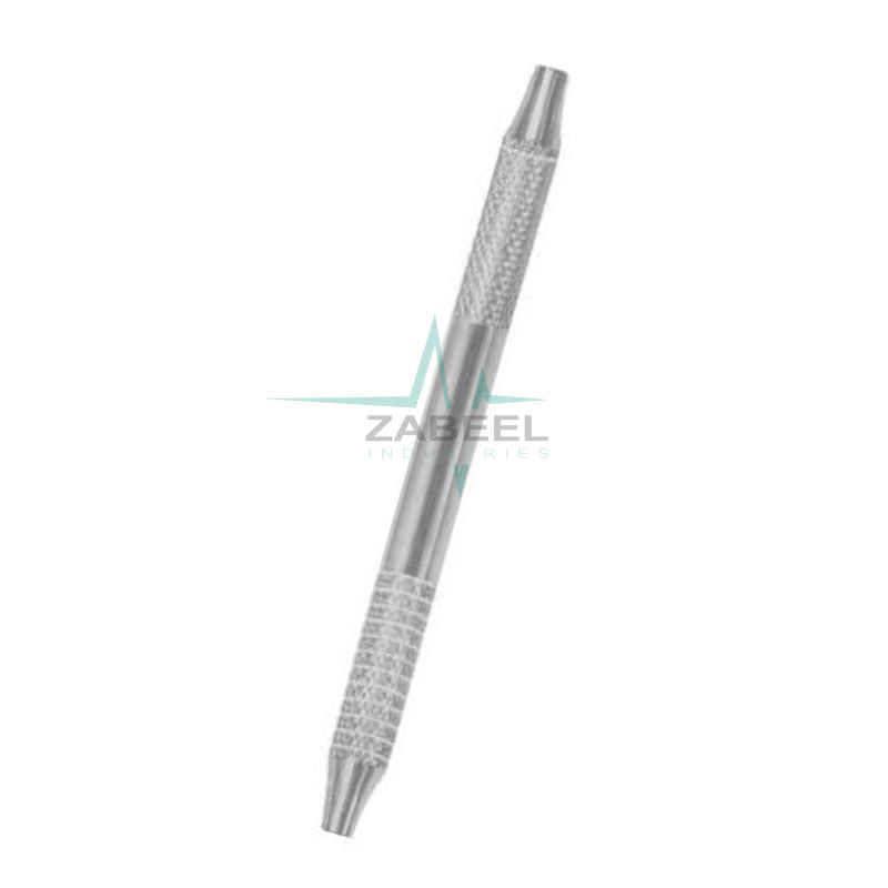 Double Ended Hollow Round Grooved Zabeel