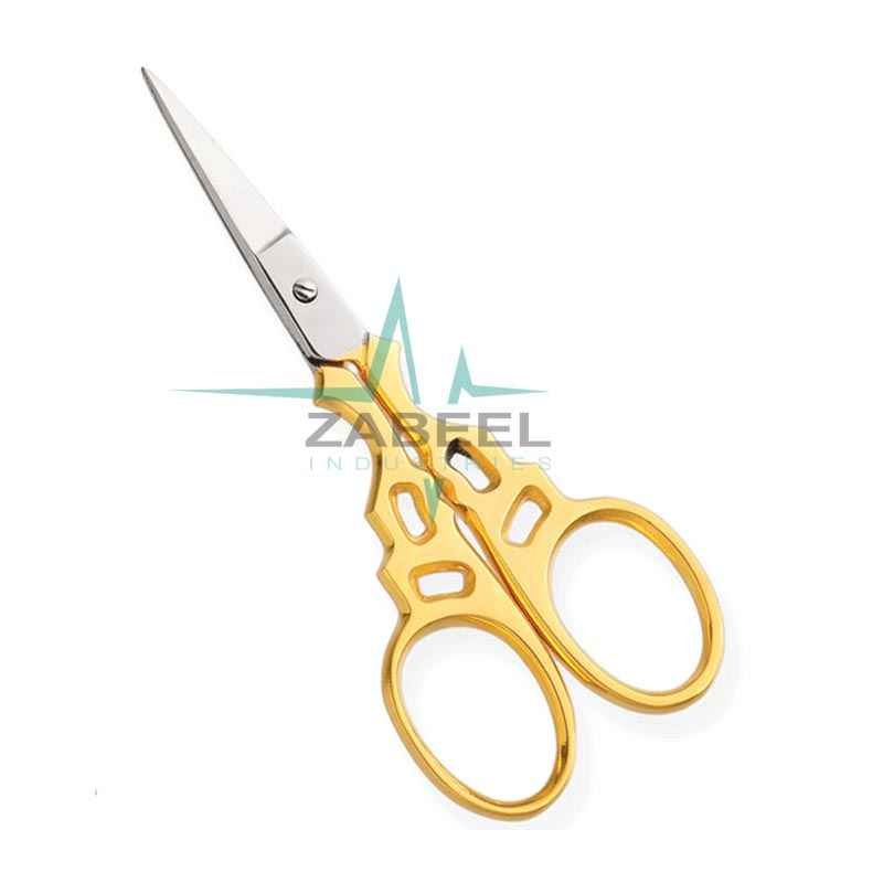 Embroidery Scissor In Luxury Gold Color ZaBeel