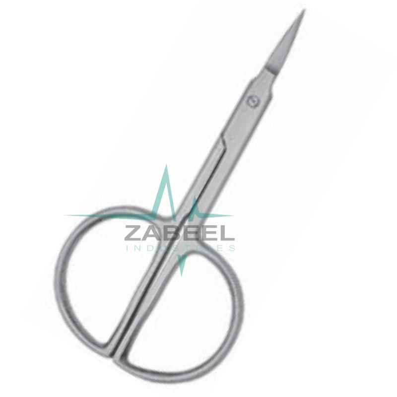 Fine Point Cuticle Scissors Str/Cvd ZaBeel