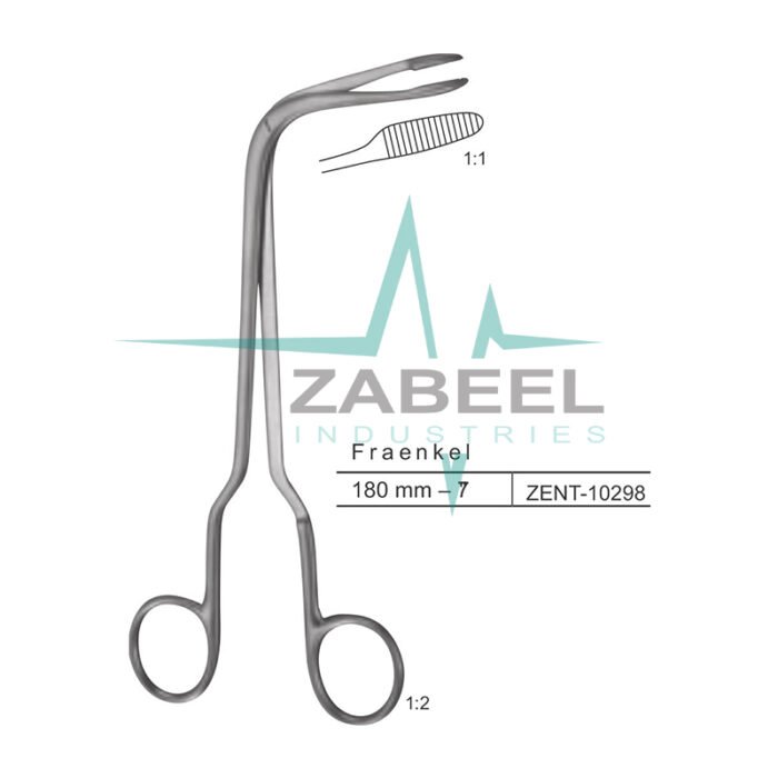 Fraenkel Laryngeal Polypus Forceps Zabeel
