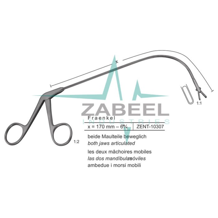 Fraenkel Laryngeal Polypus Forceps Zabeel