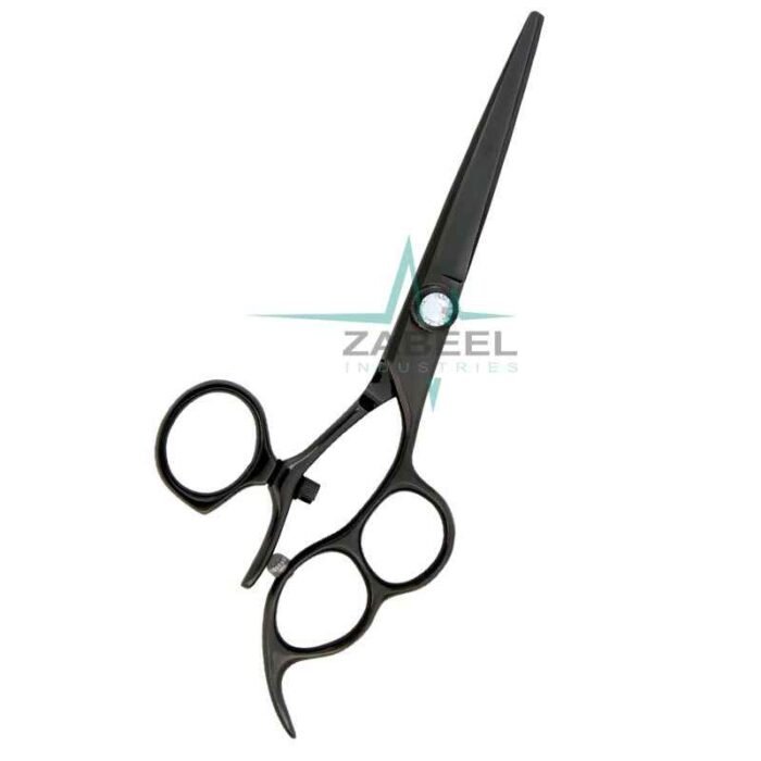 Full Black Mate Professional Hair Cutting Scissors ZaBeel