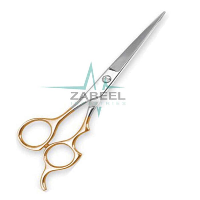 Hair Dressing Scissor Half Gold ZaBeel