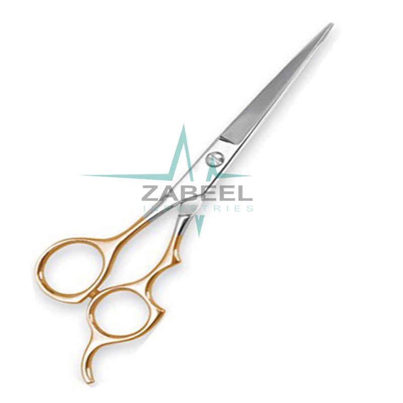 Hair Dressing Scissor Half Gold ZaBeel