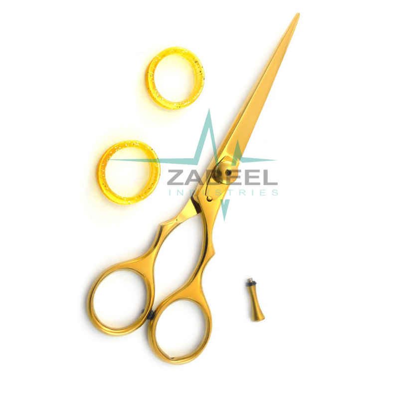 Hair Dressing Scissors Gold Color Coating ZaBeel