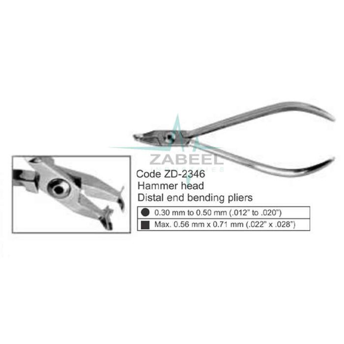 Hammer Head Distal End Bending Pliers Zabeel