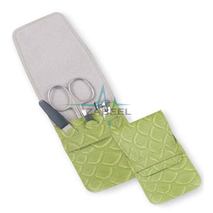 High Quality 4 Piece Silver Finish Manicure Set For Nail Care Tools ZaBeel