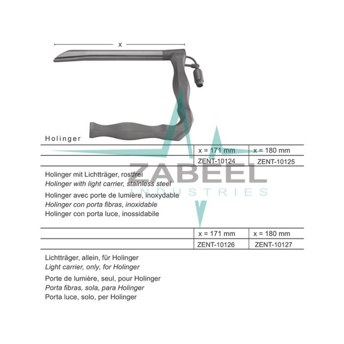 Holinger Laryngoscopes Zabeel