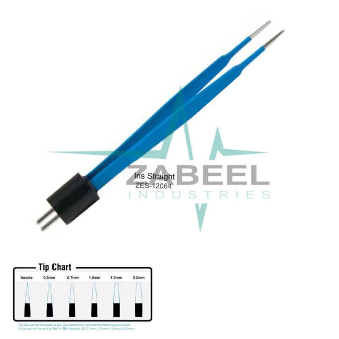 Iris Straight US Bipolar Forceps Zabeel