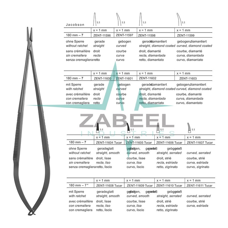 Jacobson Micro Needle Holders Zabeel