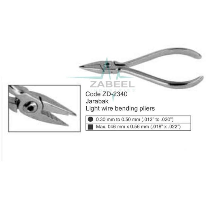 Jarabak Light Wire Bending Pliers Zabeel