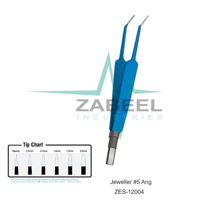 Jeweller #5 Ang European Bipolar Forceps Zabeel