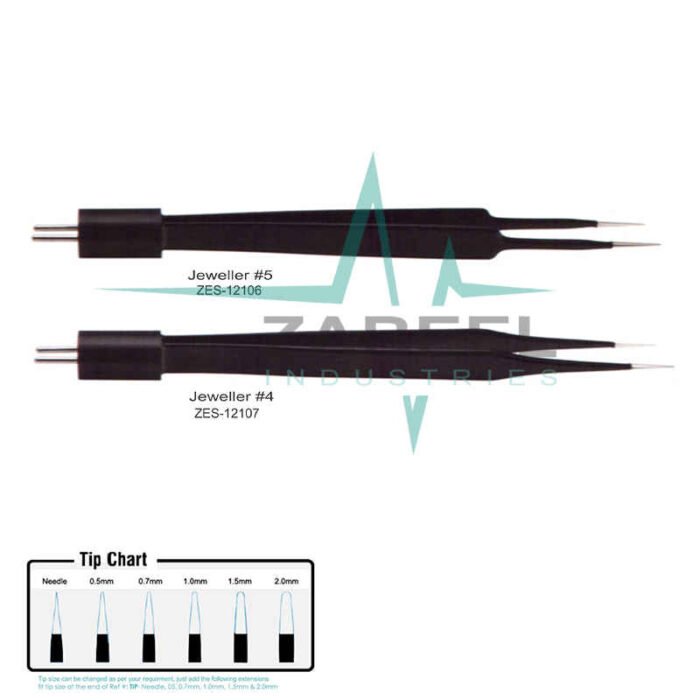 Jeweller #5 US Non-Stick Bipolar Forceps Zabeel
