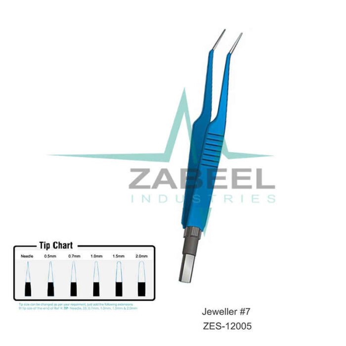 Jeweller #7 European Bipolar Forceps Zabeel