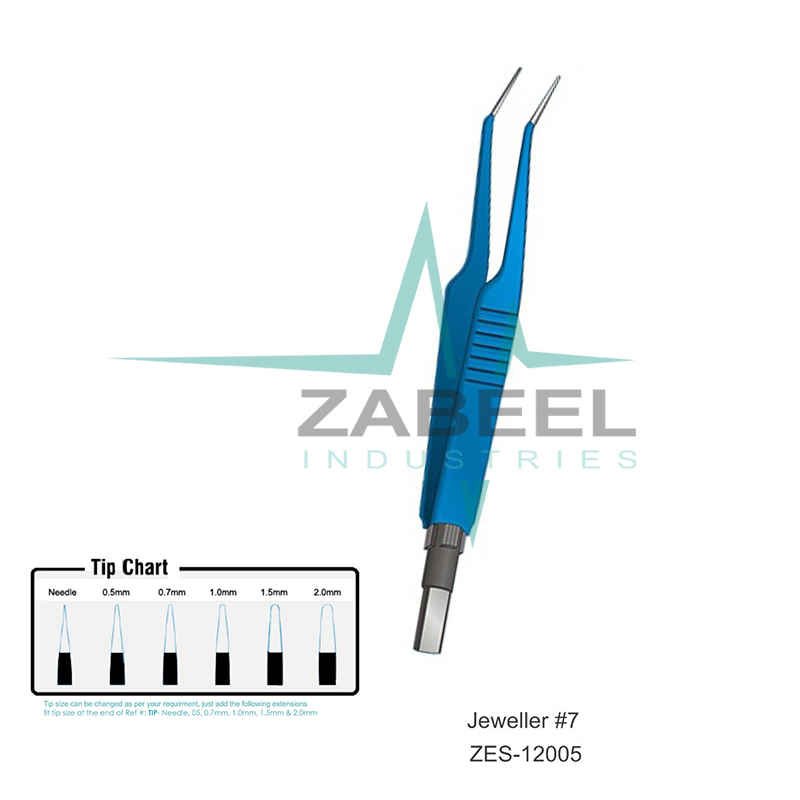 Jeweller #7 European Bipolar Forceps Zabeel