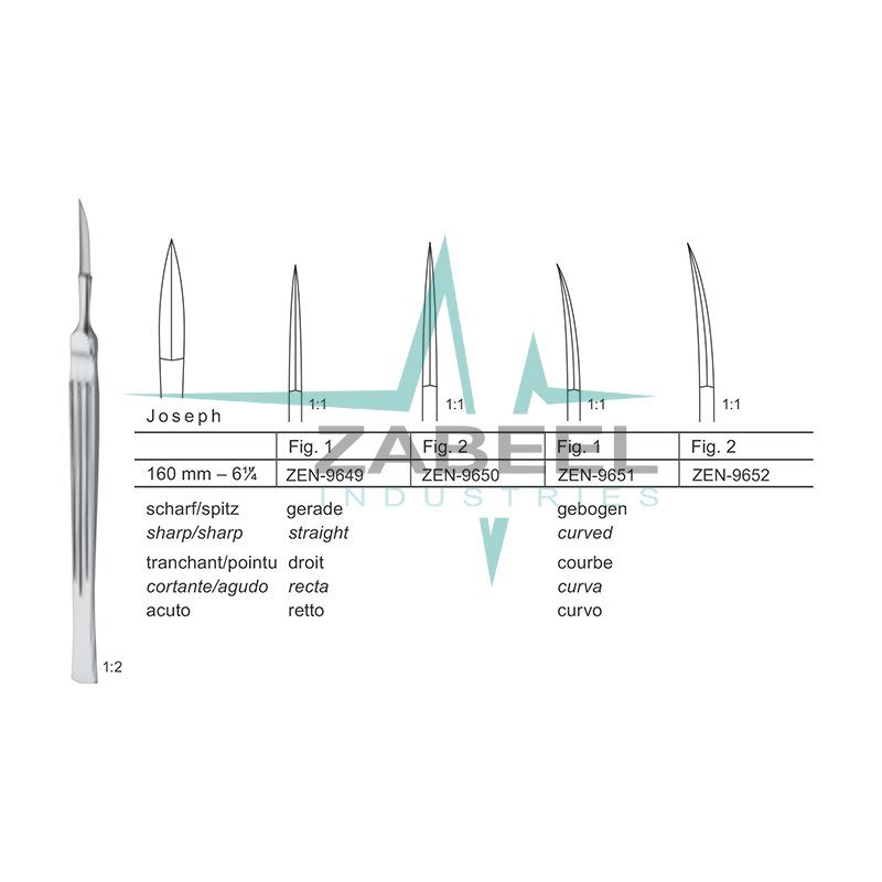 Joseph Nasal knives Zabeel