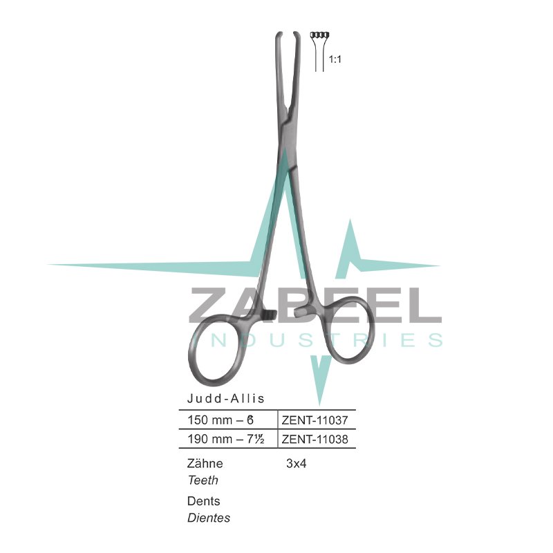 Judd Allis Intestinal Holding Forceps Zabeel