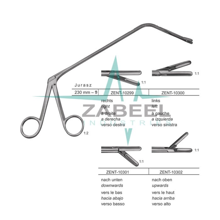 Jurasz Laryngeal Polypus Forceps Zabeel
