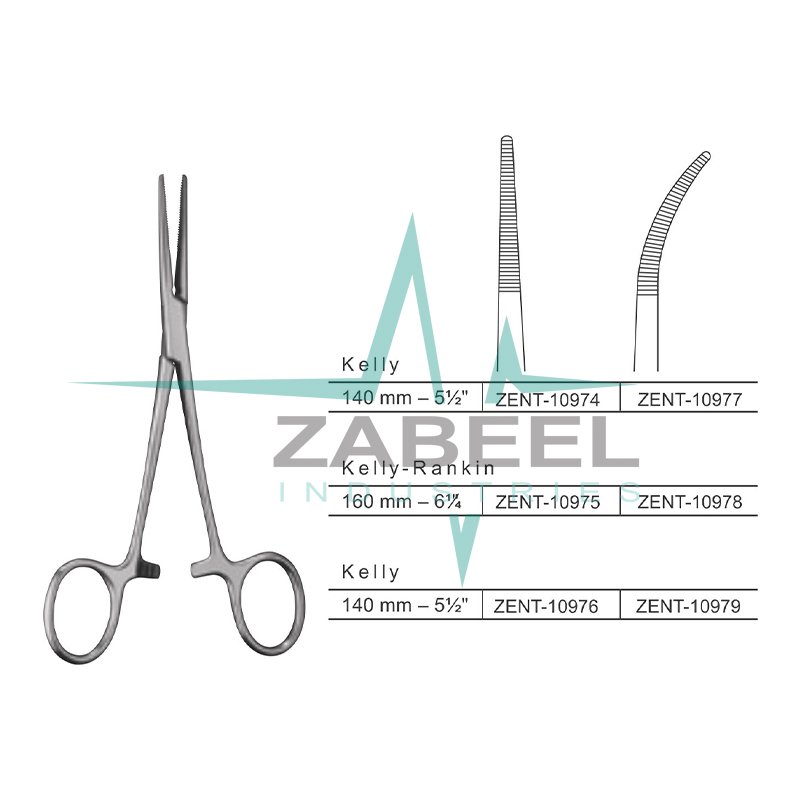 Kelly Haemostatic Forceps Zabeel