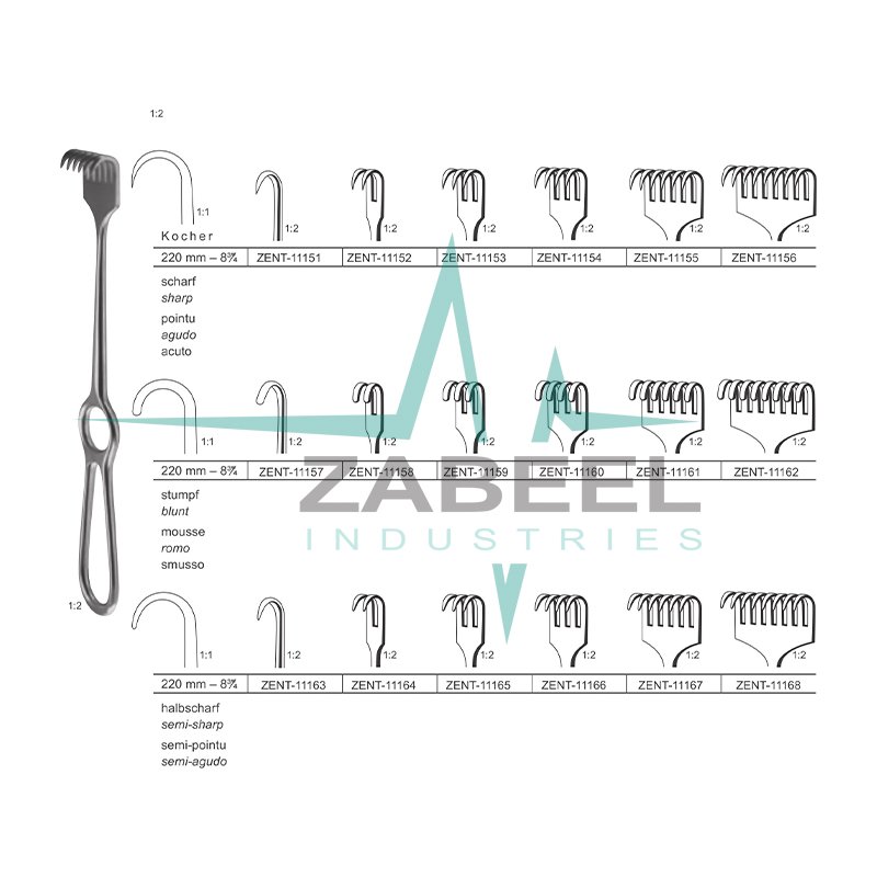 Kocher Retractros Zabeel