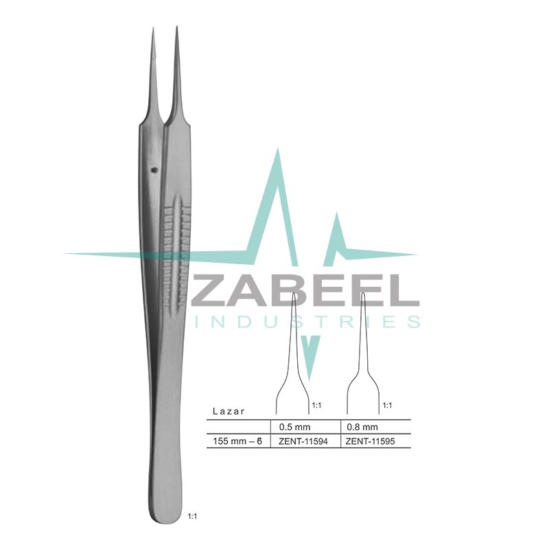 Lazar Micro Suture Tying Forceps Zabeel