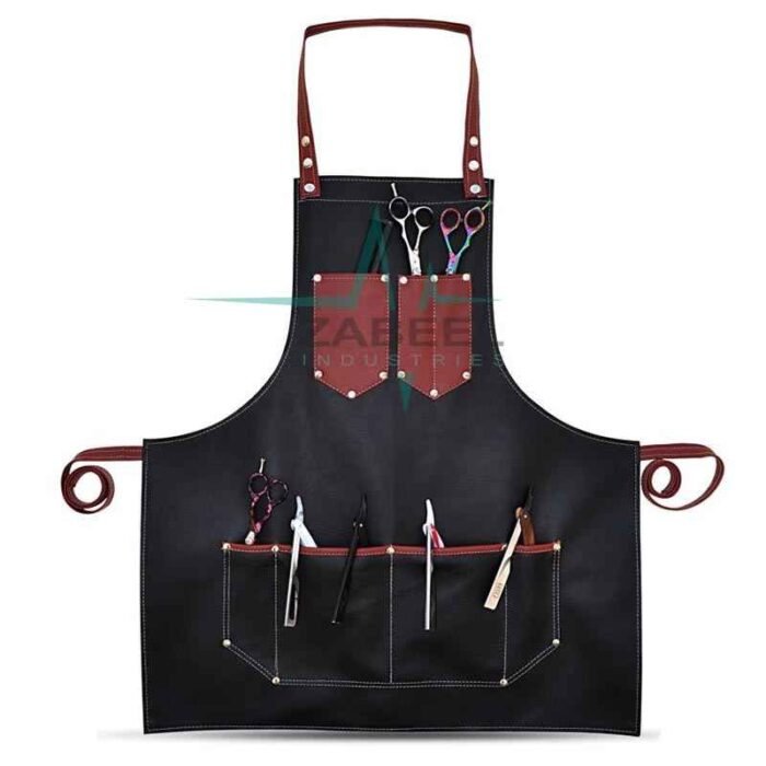 Leather Hairdressing Barber Apron Cape Barber Hairstylist Black Zabeel