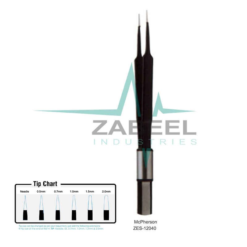McPherson European Non-Stick Bipolar Forceps Zabeel