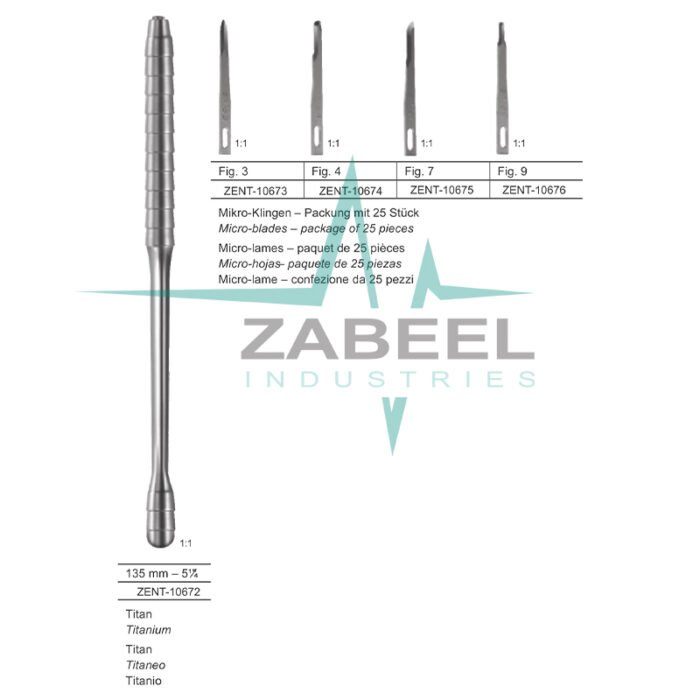 Micro Blade Holder Micro Blades Zabeel