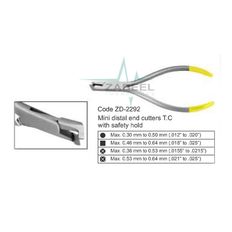 Mini Distal End Cutters T.C With Safety Hold Zabeel