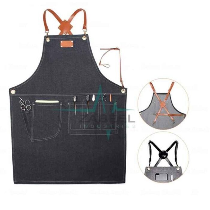 New Professional Leather Hairdressing Barber Apron Cape Barber Hairstylist ZaBeel