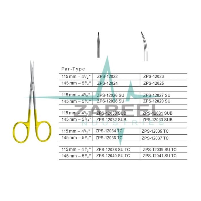 Par - Type Blepharoplasty Scissors-min