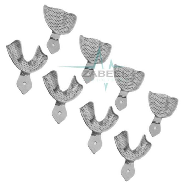 Perforated Full Denture Set Stainless Steel Impression Tray Zabeel Perforated Full Denture Set Stainless Steel Impression Tray Zabeel