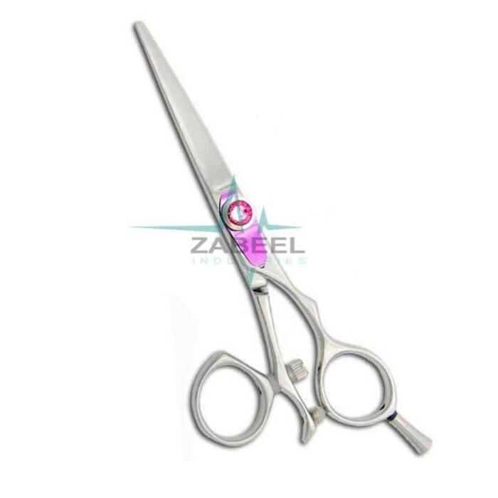 Pink Colour Adjustable Screw Cutting Shear Swivel Scissors ZaBeel