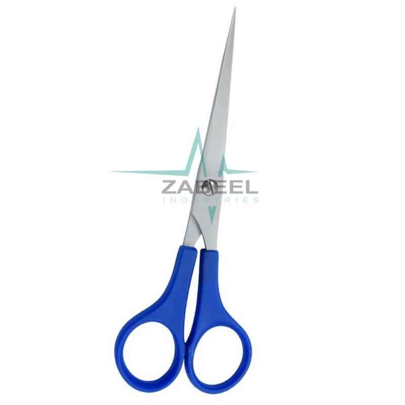 Plastic Handle Scissors Blue Color ZaBeel