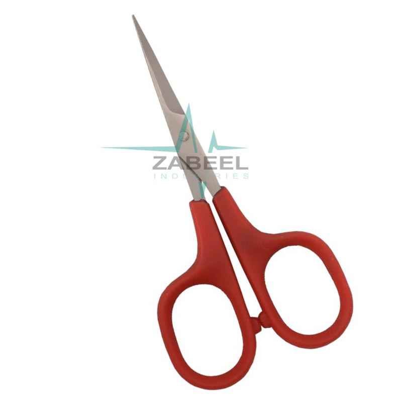 Plastic Handle Scissors Dark Red Color ZaBeel