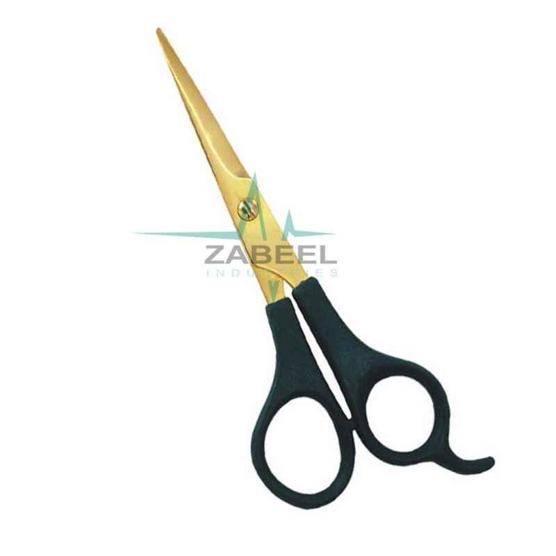 Plastic Handle Scissors Gold Color ZaBeel