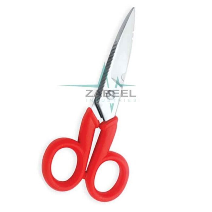 Plastic Handle Scissors Red Color ZaBeel