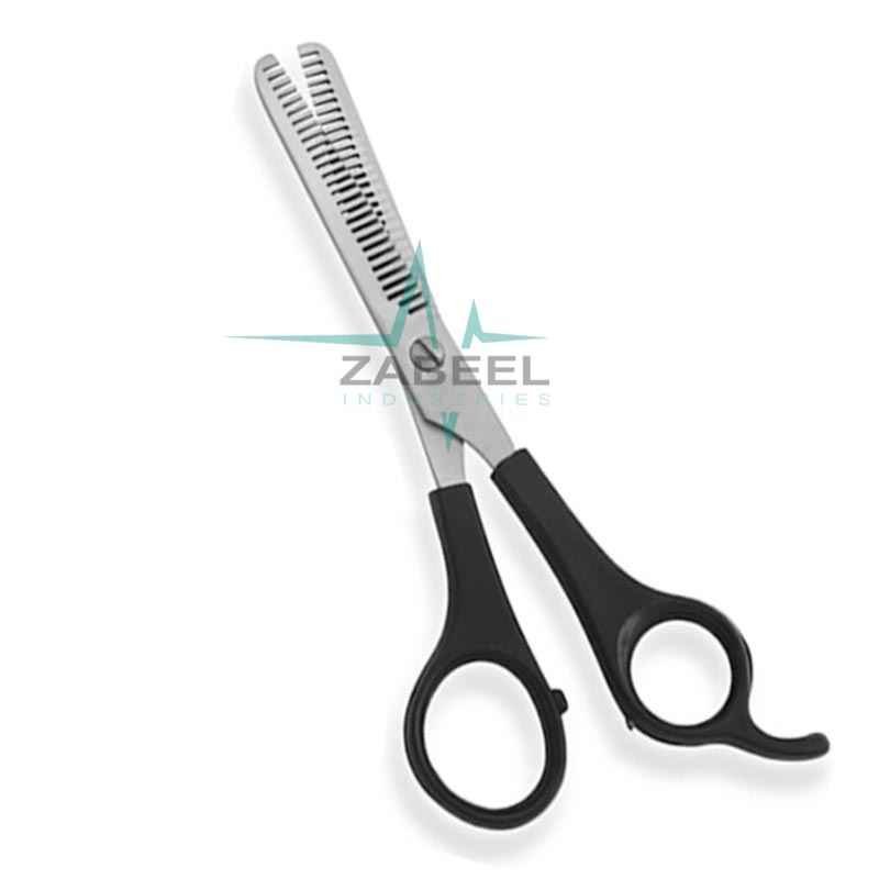 Plastic Handle Scissors Thinner Black ZaBeel