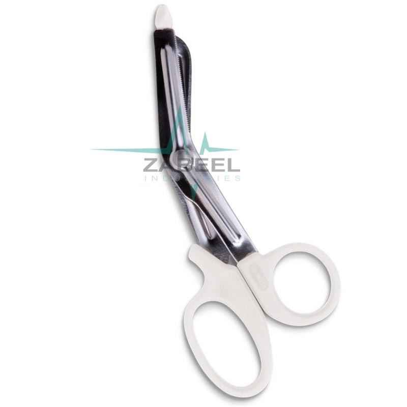 Plastic Handle Scissors White Color ZaBeel
