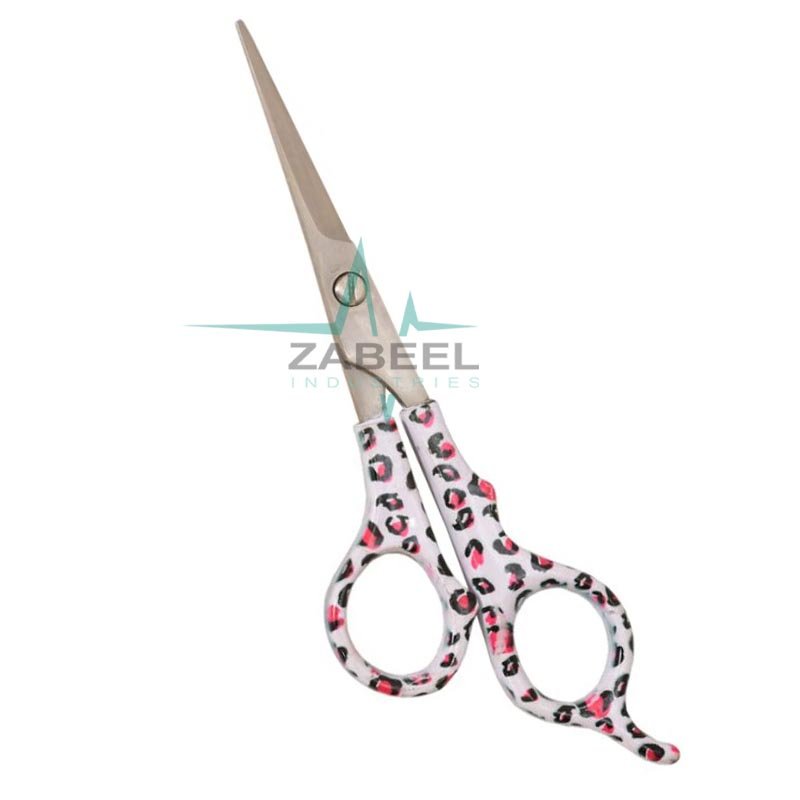 Plastic Handle Scissors White Follower ZaBeel