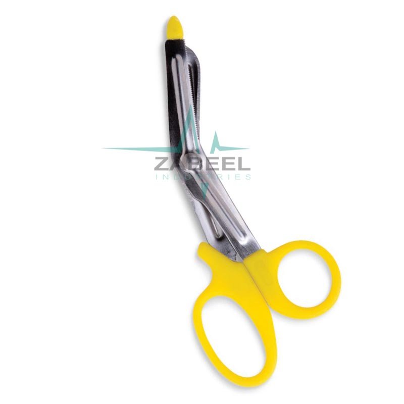Plastic Handle Scissors Yellow Color ZaBeel