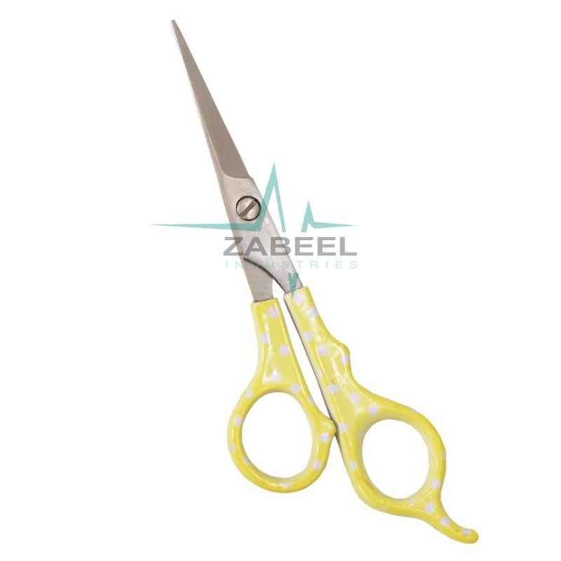 Plastic Handle Scissors Yellow & White ZaBeel