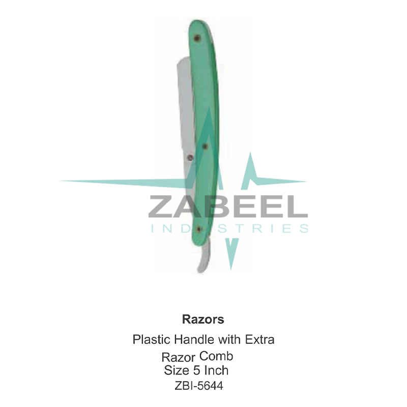 Plastic Handle with Extra Razor Comb Zabeel