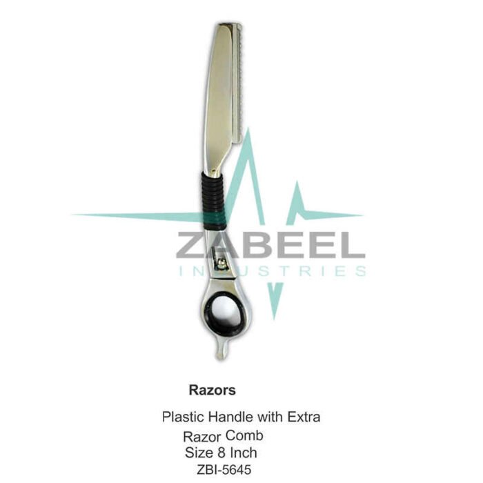 Plastic Handle with Extra Razor Comb Zabeel